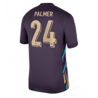 Camisa de Futebol Inglaterra Cole Palmer #24 Equipamento Secundário Europeu 2024 Manga Curta